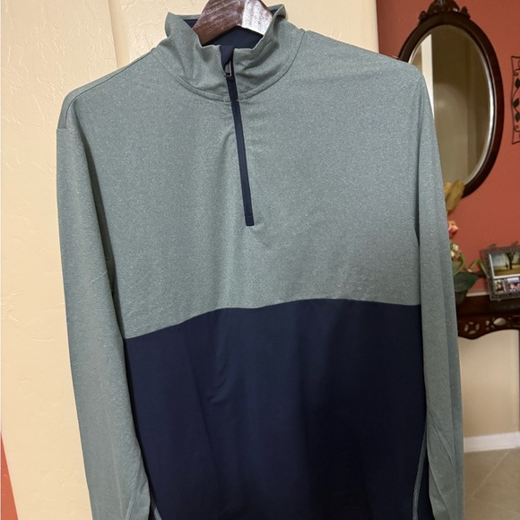 Ralph Lauren Performance Green and Navy Polo Shirt - Picture 2 of 8